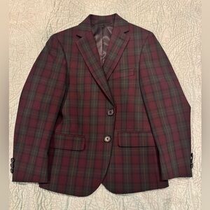 B by Brooks Brothers Boys Plaid Blazer – Size 8R